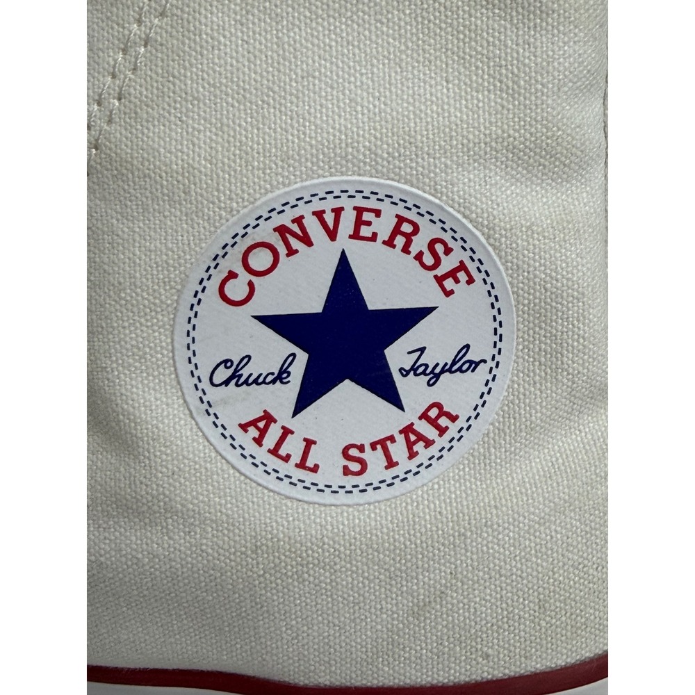 Converse Chuck Taylor All Star High Top Mens 6 Womens 8 White Canvas Sneakers - Picture 3 of 10
